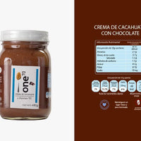ONE 70 | CREMA DE CACAHUATE  Y CHOCOLATE 70% CACAO